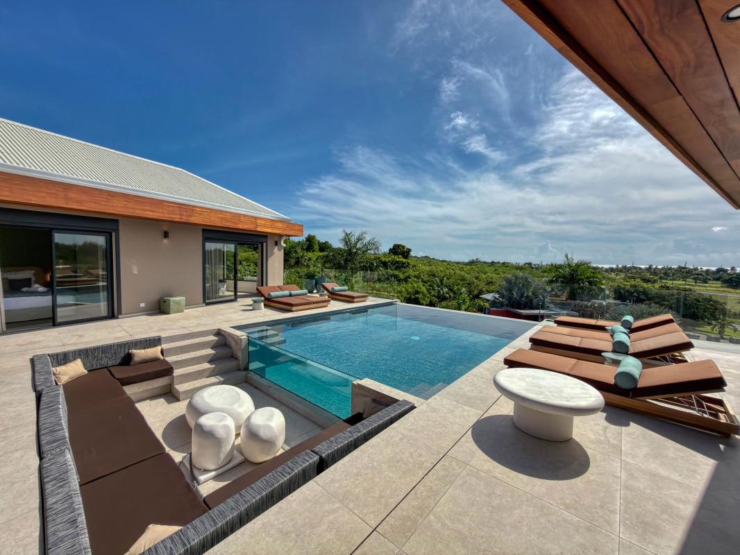 4.Location Villa piscine vue mer St François Guadeloupe_Piscine Vue mer